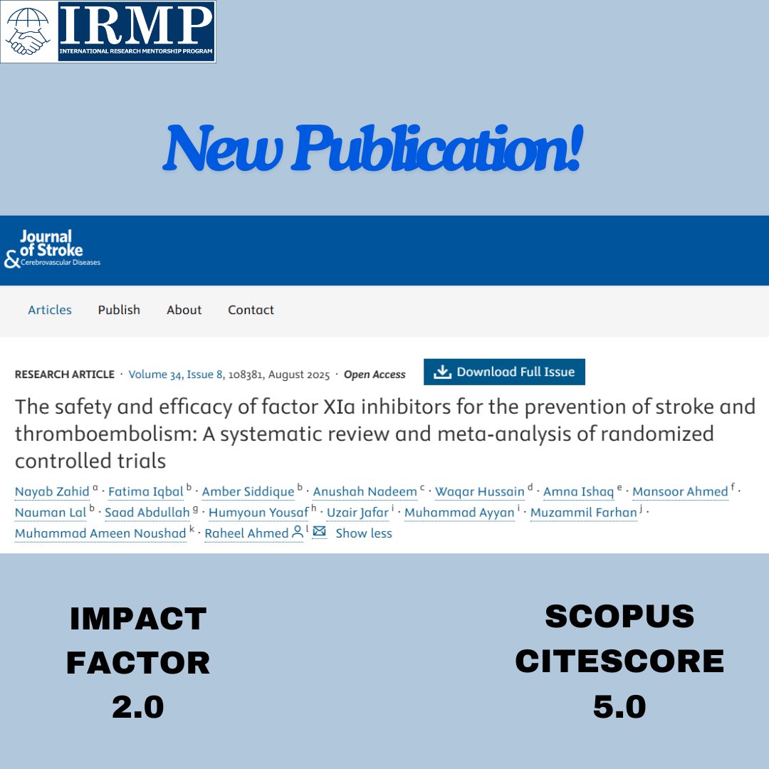 International Research Mentorship Program tweet media