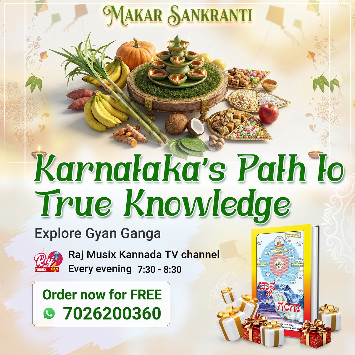 Akash39053175's tweet photo. #SankrantiSpecial26
Beyond celebrations lies awareness. This Sankranti, order Gyan Ganga FREE. Kannada spiritual talks stream daily on Raj Musix Kannada.
ಜ್ಞಾನ ಗಂಗಾ ✨️ https://t.co/manSOxCMg2