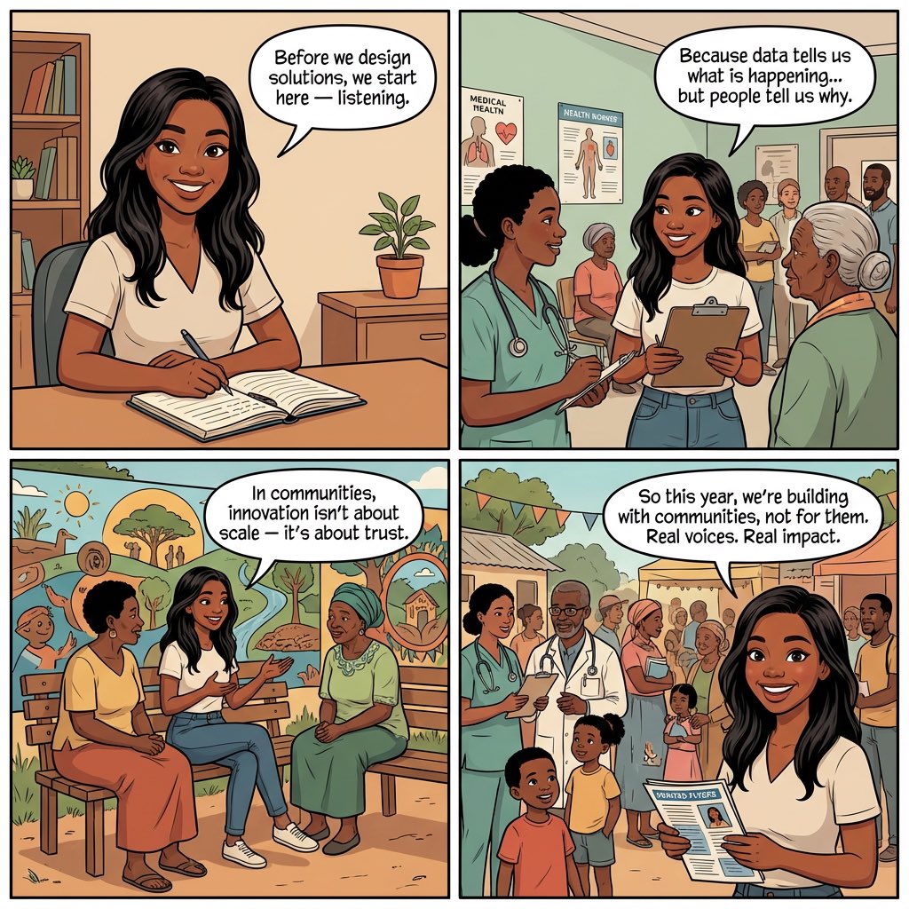HSBGlobalHealth's tweet photo. Before we design solutions, we listen.
Because communities aren’t end users — they’re partners.
Real impact starts where people live, not just where policies are written.

#MalaikaVoice #HumanCenteredDesign #CommunityHealth #GlobalHealthEquity #ListeningFirst #HSBGlobal https://t.co/ocRMd1lMeh