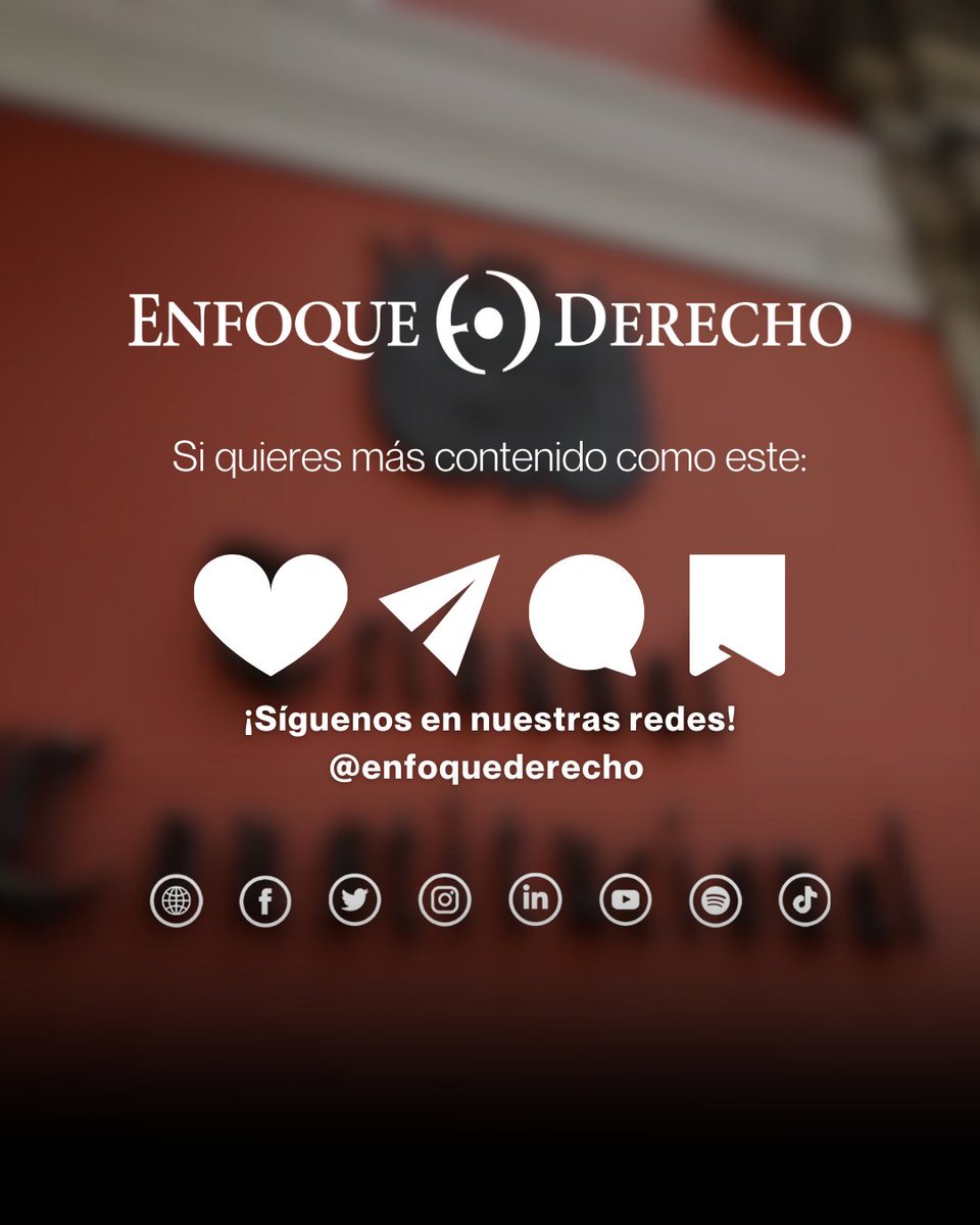 #TribunalConstitucional 🏛️

¿Sabías que un informe de #fiscalización del Jurado Electoral Especial (#JEE) concluyó que la presidenta del #TC habría #infringido el principio de #neutralidad durante el actual proceso #electoral?

¿Qué opinas sobre este caso?
¡Coméntanos! ⬇️