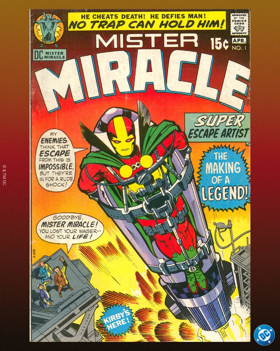 JamesGunn's tweet image. The world’s greatest escape artist made his debut on this day 55 years ago in 1971! Happy anniversary to Mister Miracle, who debuted in MISTER MIRACLE #1, written by Marv Wolfman and Jack Kirby, with pencils by Jack Kirby and inks by Vince Colletta. 
Soon be seen in our DCU…