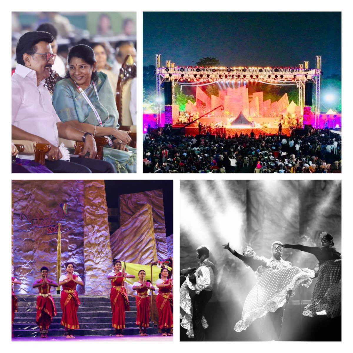 mkstalin's tweet image. பறை முழங்க, நிலம் அதிர, தொடங்கியது #ChennaiSangamam2026

நம் மண்ணின் மரபுக் கலைகளையும் கலைஞர்களையும் போற்றும் சென்னை சங்கமம் கலைவிழாவுடன் இந்தப் பொங்கலைக் கொண்டாடுவோம்!

உண்மையான அக்கறையோடும் உயர்வான நோக்கோடும் ஒவ்வொரு ஆண்டும் இதனை மேலும் மேலும் சிறப்பாக ஒருங்கிணைத்து வரும் தங்கை…