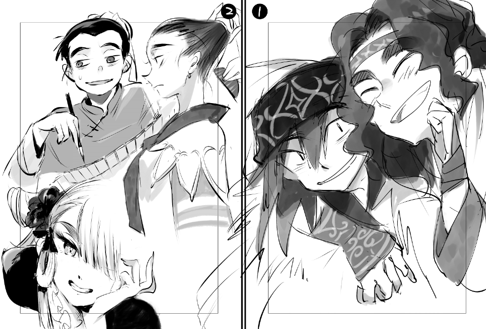 神馬てんてがコミチア受かってるみたいです。私もそろそろアイヌの次の話描きたいな(これは雑多ならくがき) 