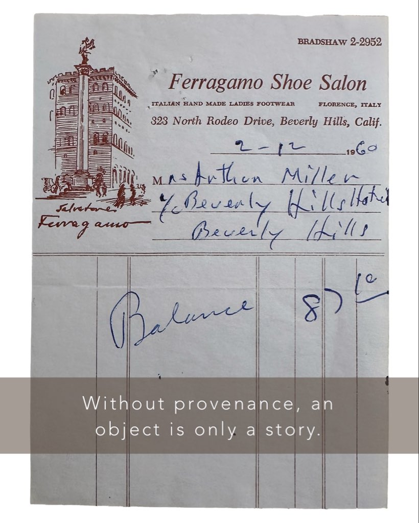 MMCollection's tweet image. Marilyn Monroe’s Ferragamo shoes. 👠 Elegant by design. Powerful by proof. Preserved not for beauty alone, but for their documented history. Originally offered at the 1999 Christie’s auction, The Personal Property of Marilyn Monroe. Preserved with history. Presented with care.