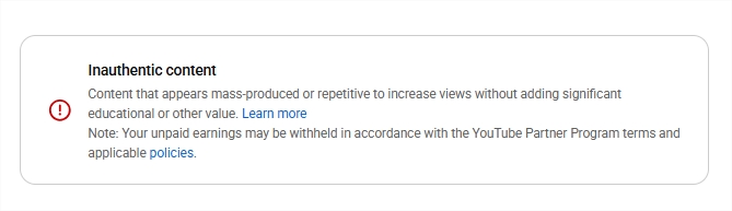 toasteed_'s tweet photo. Last month, our channel
 https://t.co/7rZtgDzBxQ
was demonetized for “Inauthentic content.”

We strongly believe this decision is incorrect and are actively working to resolve it.
All of our content is original, created entirely by our team, and designed to provide real educational value. We do not reuse third-party content, and we take YouTube’s policies very seriously.

Since then, other channels we operate have also been affected under the reason “Suspended due to related channel.”

This isn’t a side project or a hobby. This is our full-time work.
We have a large team whose daily livelihoods depend on these channels. For the past three years, we’ve dedicated our entire lives to building on YouTube.

Seeing years of work put at risk due to an unclear “related channel” issue is devastating. We are doing everything we can to understand and resolve the situation, but right now we feel stuck and unheard.

We respectfully ask for a review and guidance on how to move forward fairly.

@TeamYouTube @YouTubeCreators