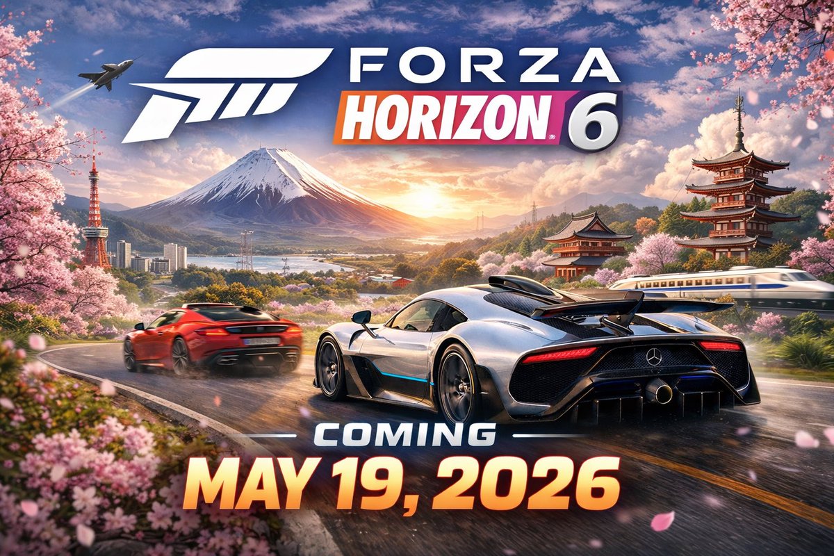 trixett's tweet photo. New Leak‼️

Forza Horizon 6 release date leaked for May 19th!

**Early access for premium edition May 15th**

#ForzaHorizon6 https://t.co/jnoopY9KmU