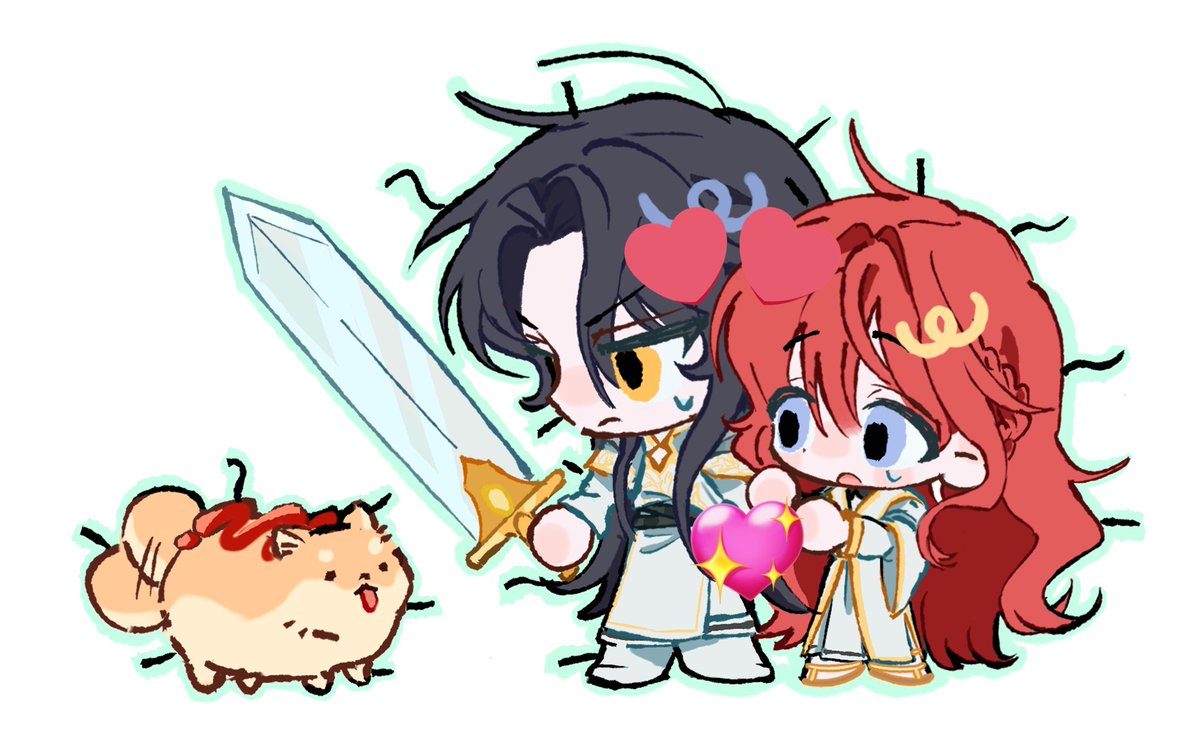 안녕하세요 여러분 제가 믈락님 스디 커미션 신청에 성공하여 은혜로운
길어
카델 보세요
강아지는 저예요