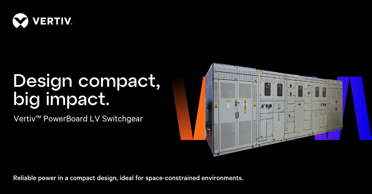 VertivAP's tweet image. Growing #power needs meet tight footprints with compact low-voltage #switchgear that delivers high capacity and clear control. Vertiv PowerBoard Low Voltage Switchgear fits into a services-led strategy covering planning and deployment. Discover here: ms.spr.ly/6019tA2Y7