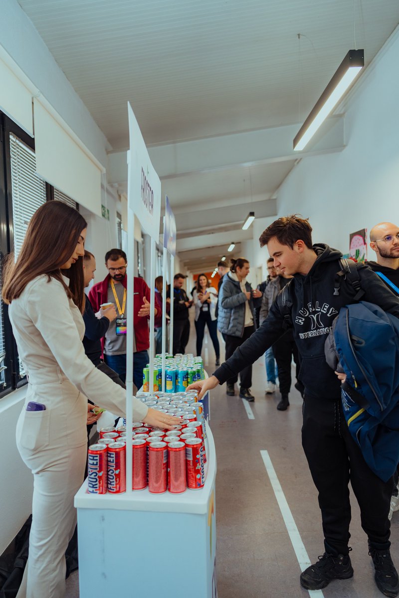 GooglePrishtina's tweet photo. Big thanks to Frostea for keeping everyone refreshed at DevFest Kosova 2025 π₯€
Drinks, iced tea, and energy drinks helped keep the energy up all event long π
#DevFest #DevFest2025 #Frostea #EventPartner #GDGPrishtina https://t.co/bIbpZsrlxg