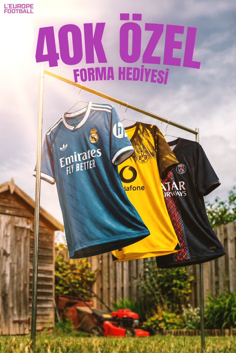 leuropefootball's tweet image. 40K’ya özel bir şanslı takipçimize istediği takımın formasını hediye ediyoruz! 🎁

Şartlar:
✅ Bizi takip et.
🔄 Bu tweeti RT'le.
✍️ Yorumlara desteklediğin yabancı takımı yaz.

Kazanan 25 Ocakta açıklanacak. Bol şans!