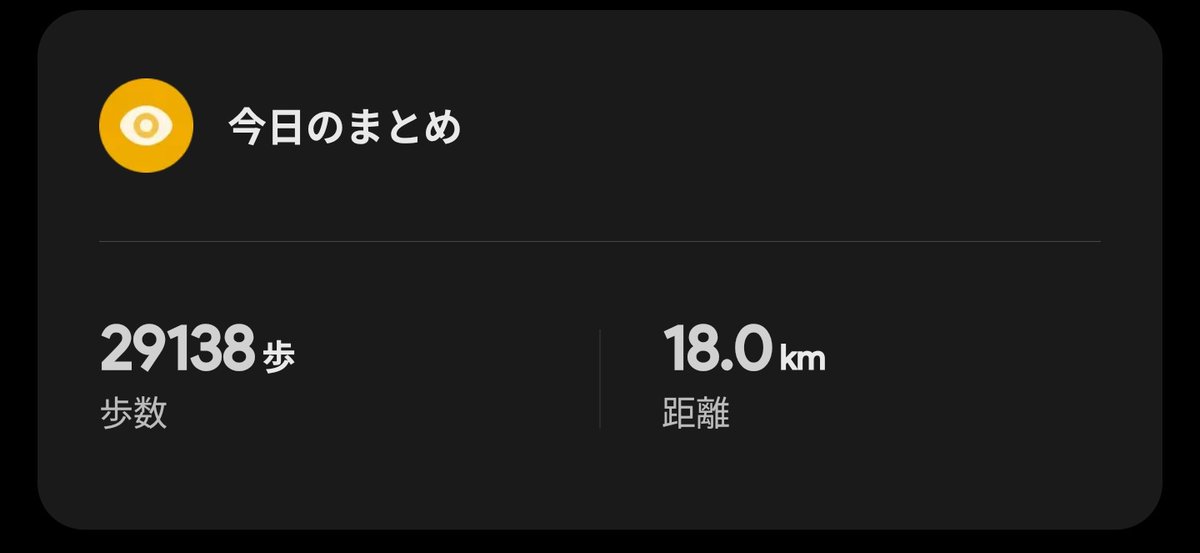 三万歩近くなってくるとさすがにちょっと足が痛い