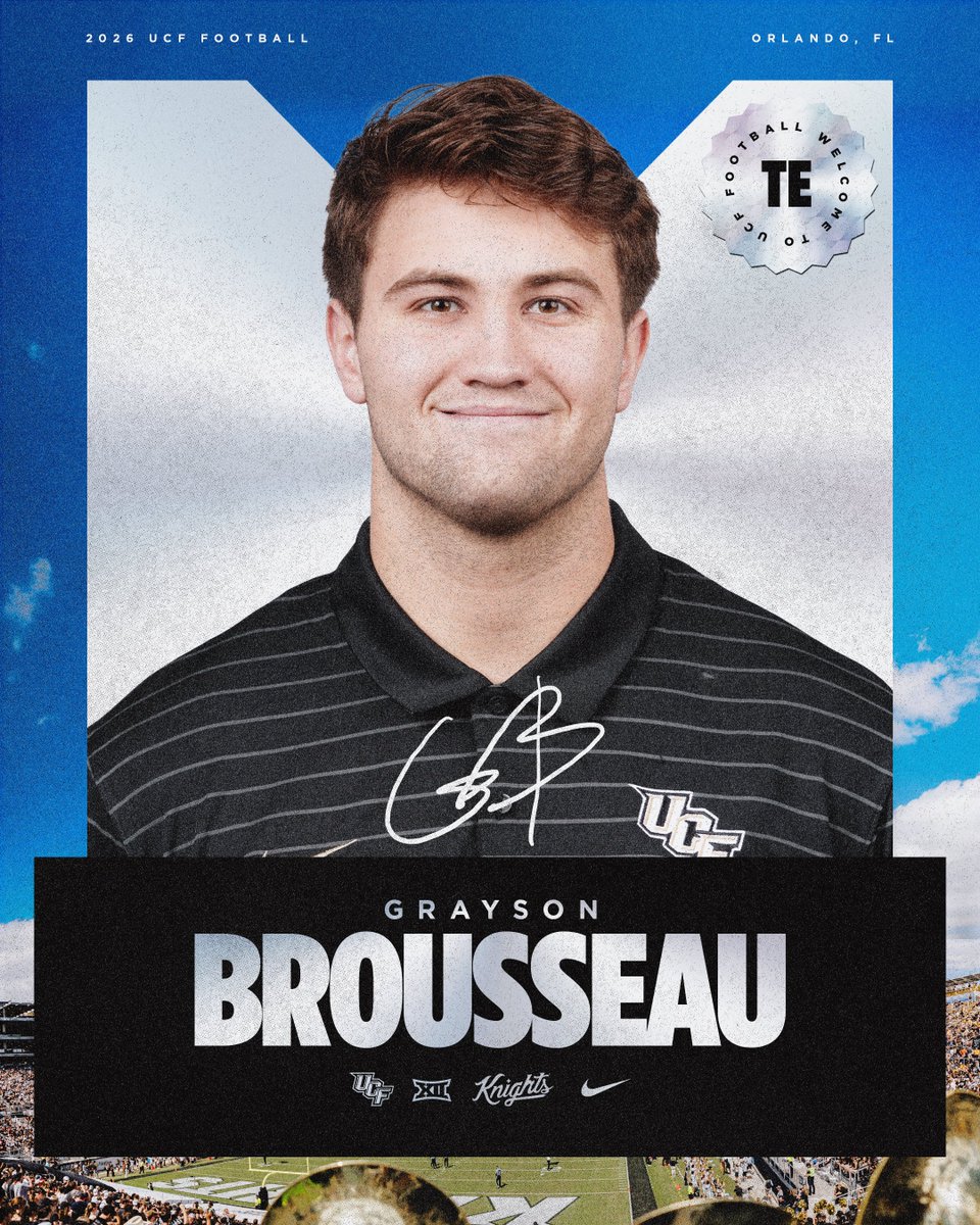 UCF_Football's tweet image. Welcome to UCF, @graysonbrousse1