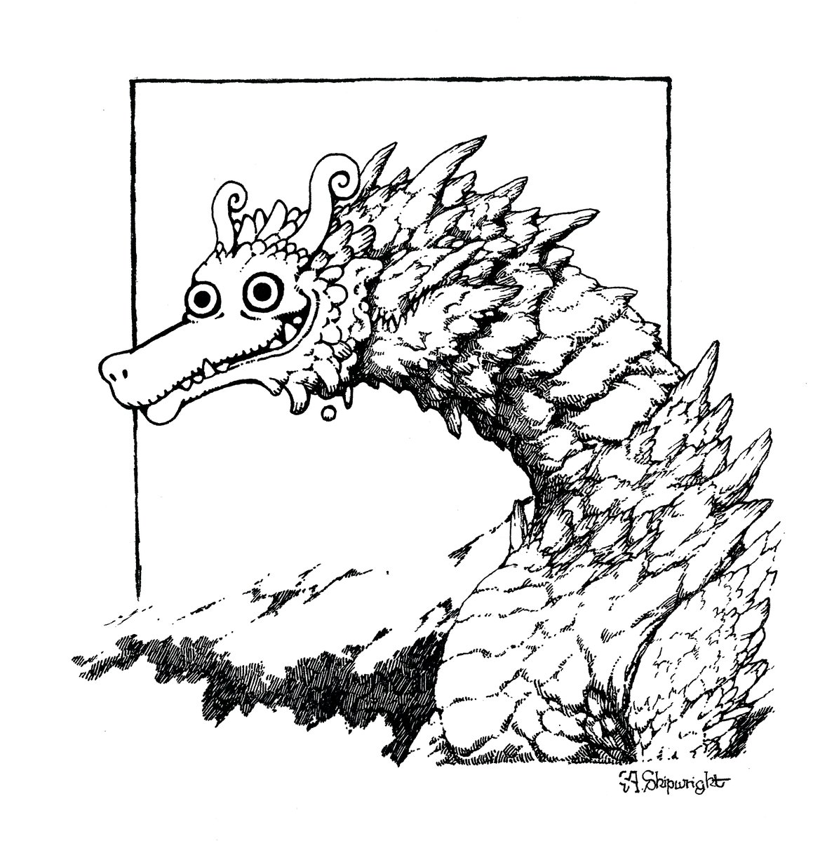 ShipwrightA's tweet image. “It must be a good dragon.”