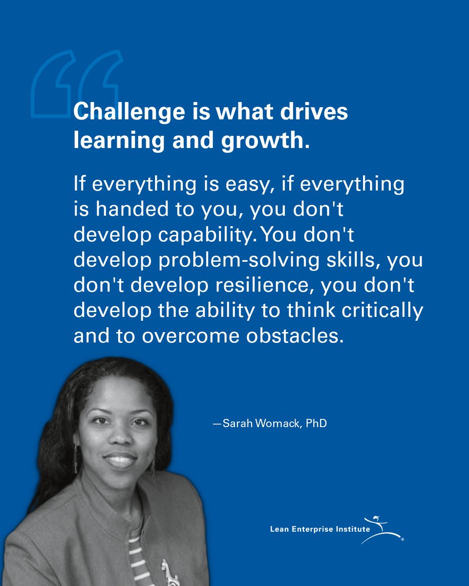 Hear more from Dr. Sarah Womack on personal transformation and organizational capability in our latest WLEI podcast: hubs.li/Q03-Jl1L0

#LeanThinking #LeadershipDevelopment #ToyotaWay