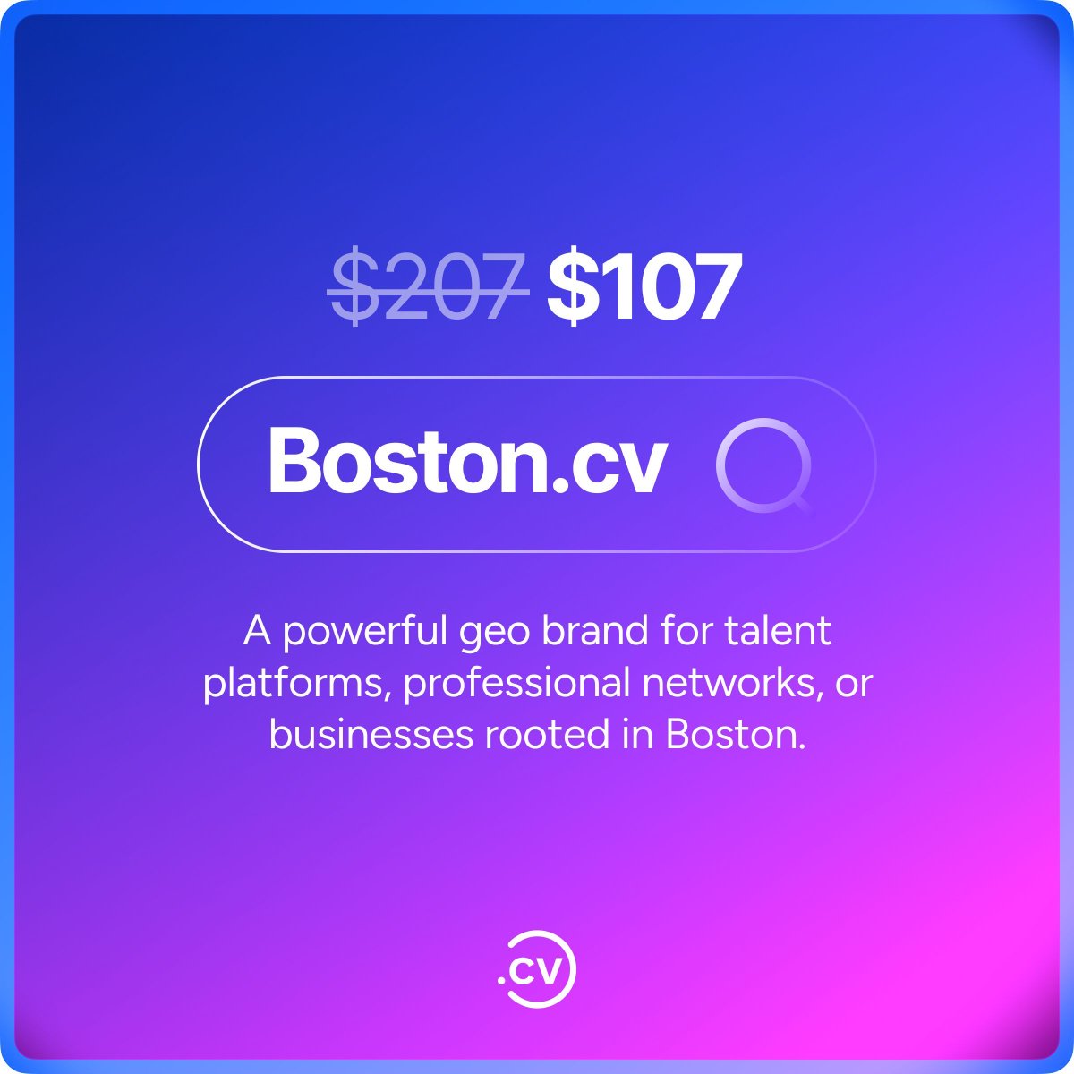 hellodotcv's tweet image. 🎓🏙️ A city of talent and ideas.

#boston #careers #startups #professionals #innovation
