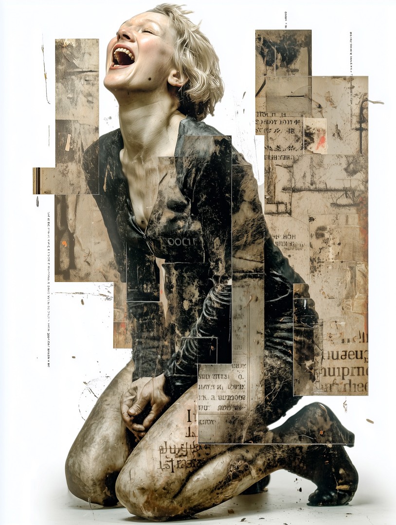 LeeVaris's tweet image. "Ink and Irony: Finding Joy in the Noise" Crouched beneath the constant fallout of information, she turns her face upward. The noise splatters the surface, but the laughter belongs to the sky. #bobbiandleesphotoadventures