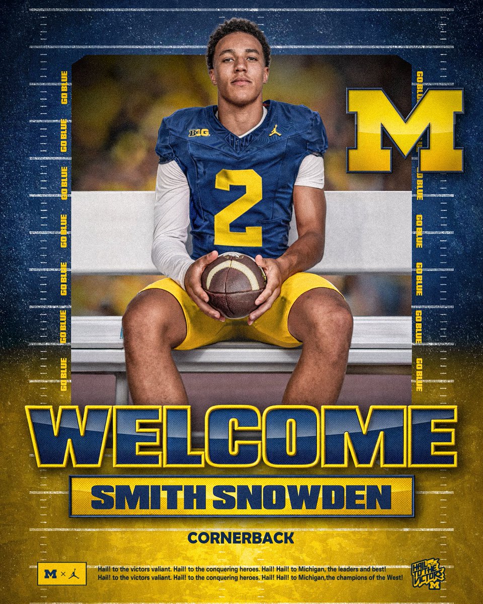 UMichFootball's tweet image. Welcome to Michigan, @SnowdenSmith! 〽️

» myumi.ch/Mk2mx