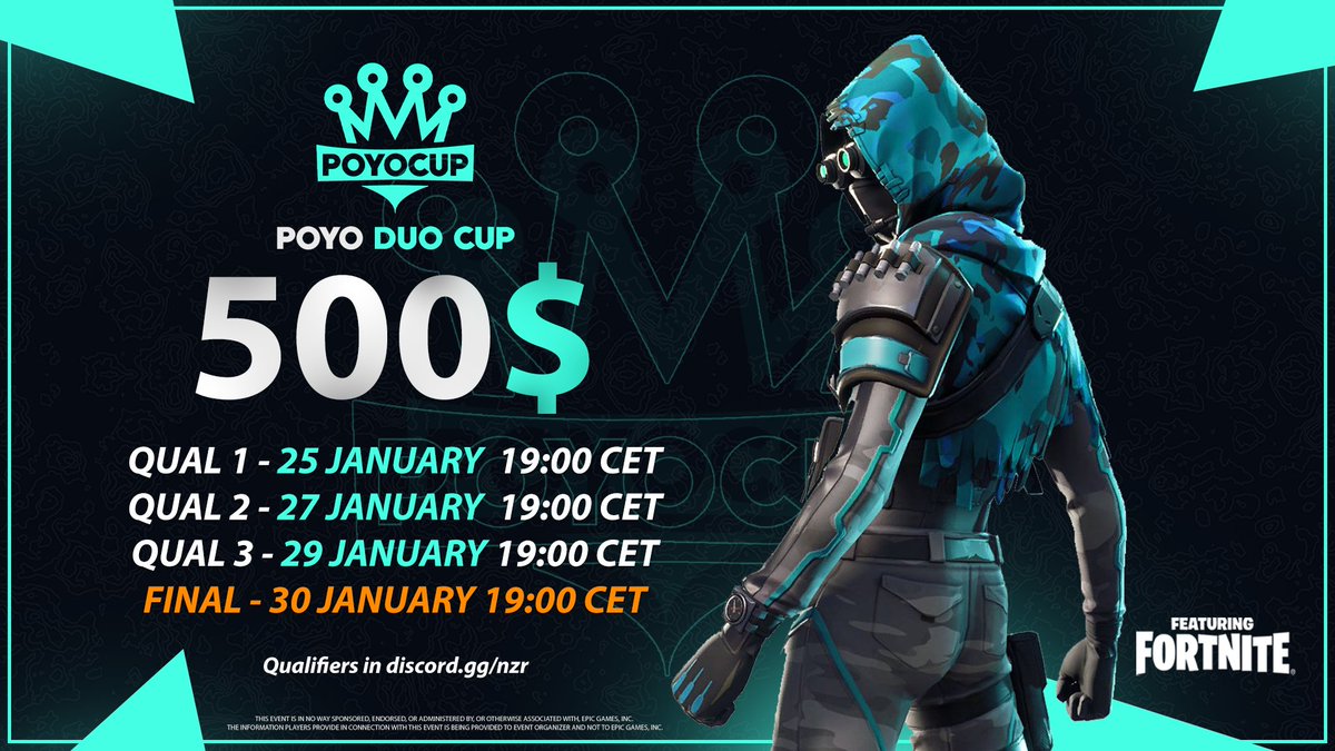 PoyoCup's tweet image. POYO $500 DUO CUP 🏆

• 3 Qualifiers in discord.gg/nzr
• Best practice before FNCS Trial
• All information in the discord

We have 5 spots to giveaway - Who wants an invite?