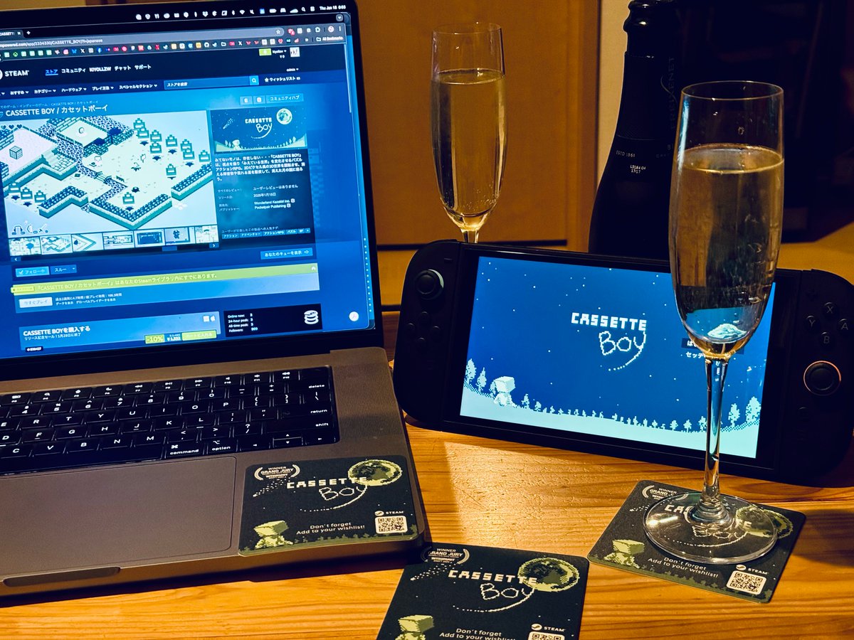 hondakiyoshi's tweet image. CASSETTE BOY is finally out.
This is the first time I’ve spent so many years handling graphics, programming, and sound all by myself.
I’m truly grateful to be able to share it with the world.

Huge thanks to the publishers who supported me, and to my family.
This game carries a…