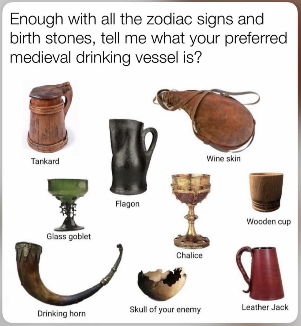 If keeping it 💯, it’s straight drinking horn all day.