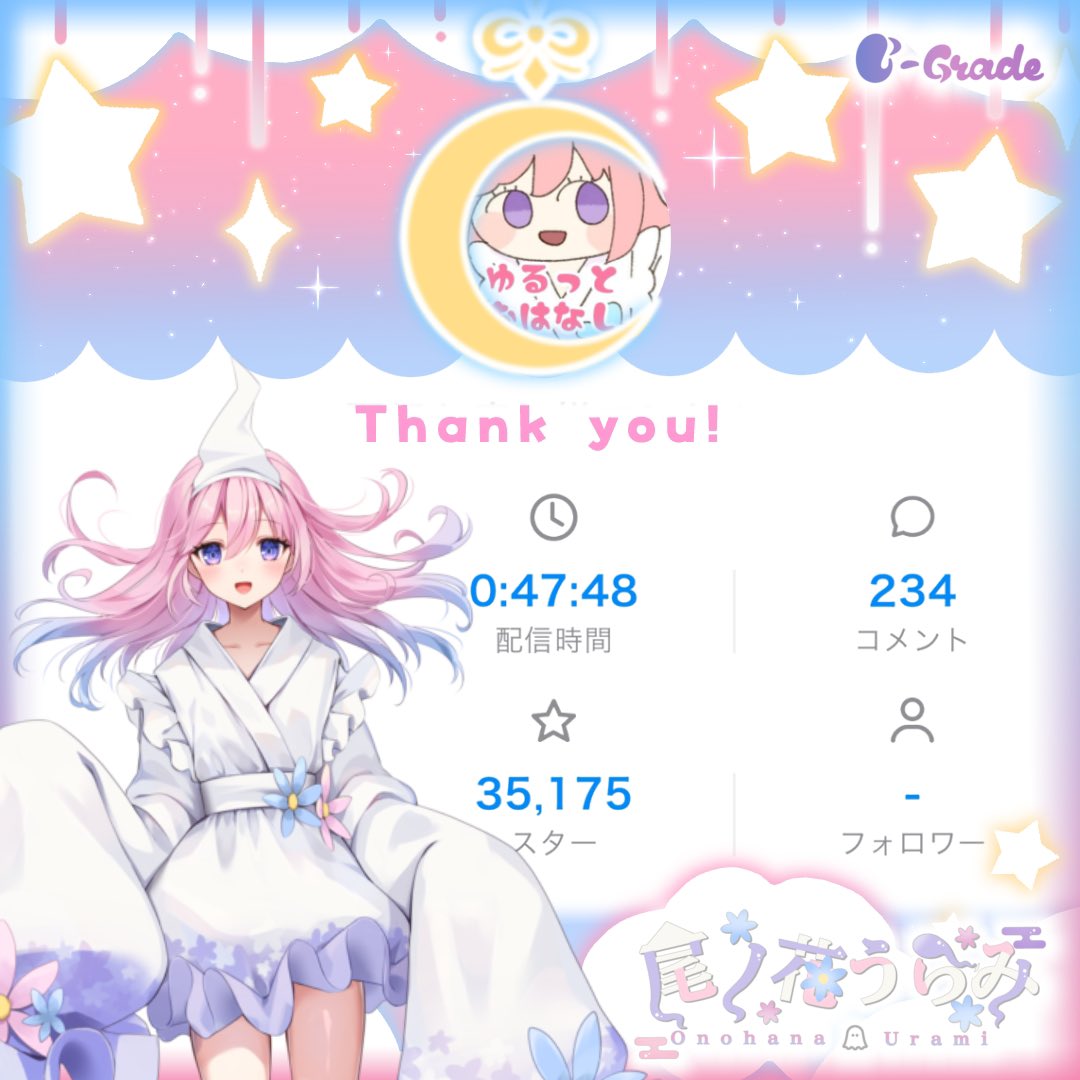 うおちゃんページ ┈┈┈┈** ⠀#配信告知 ** ┈┈┈┈** 昨夜は30分限定の配信を…あれ