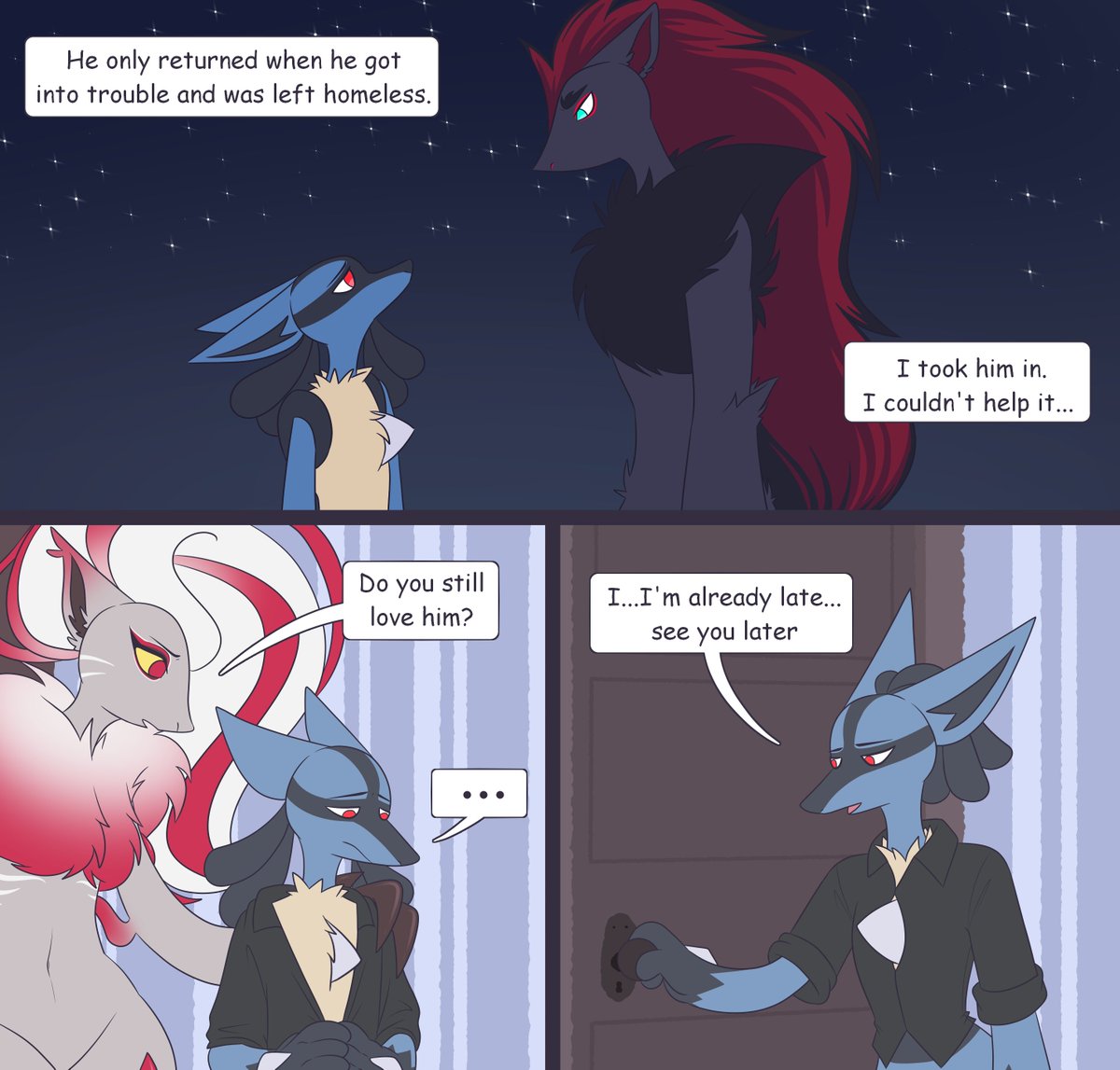 😳
#Pokemon #Lucario #Zoroark #Furfrou #Liepard