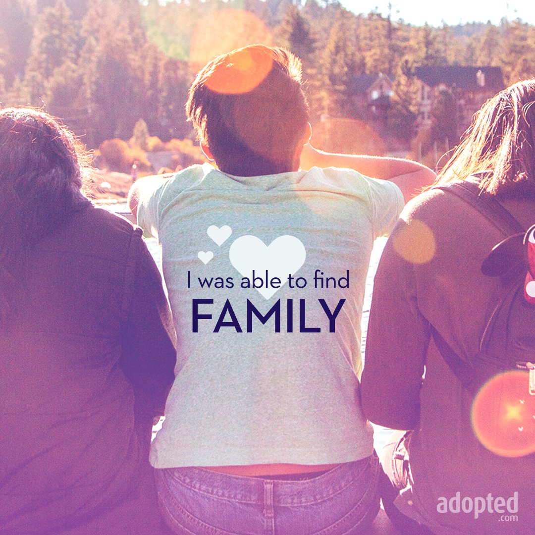 adoptedcom's tweet photo. "I was able to find family. This site was my saving grace." - Justice, a member of our mutual-consent adoption reunion registry.

Thank you, Justice, for sharing your story! 

#adopteevoices #adopted #birthfamily #adoptee #findfamily https://t.co/OxvVDvHW9R