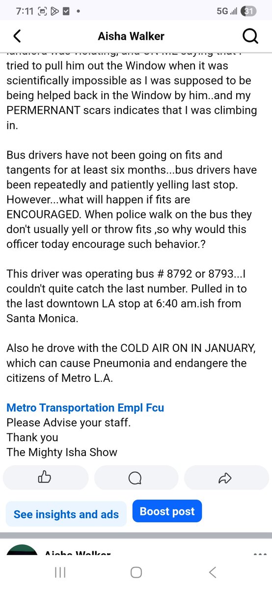 MightyIsha08's tweet photo. @wmata Los Angeles Police Officer encouraged bad behavior of a bus driver.

How will America decrease police brutality and fatalities such as the recent Ice event if bad behavior of coworkers is joked about and given dap for?

TTYL
The Mighty Isha Show https://t.co/wMO65piKT2
