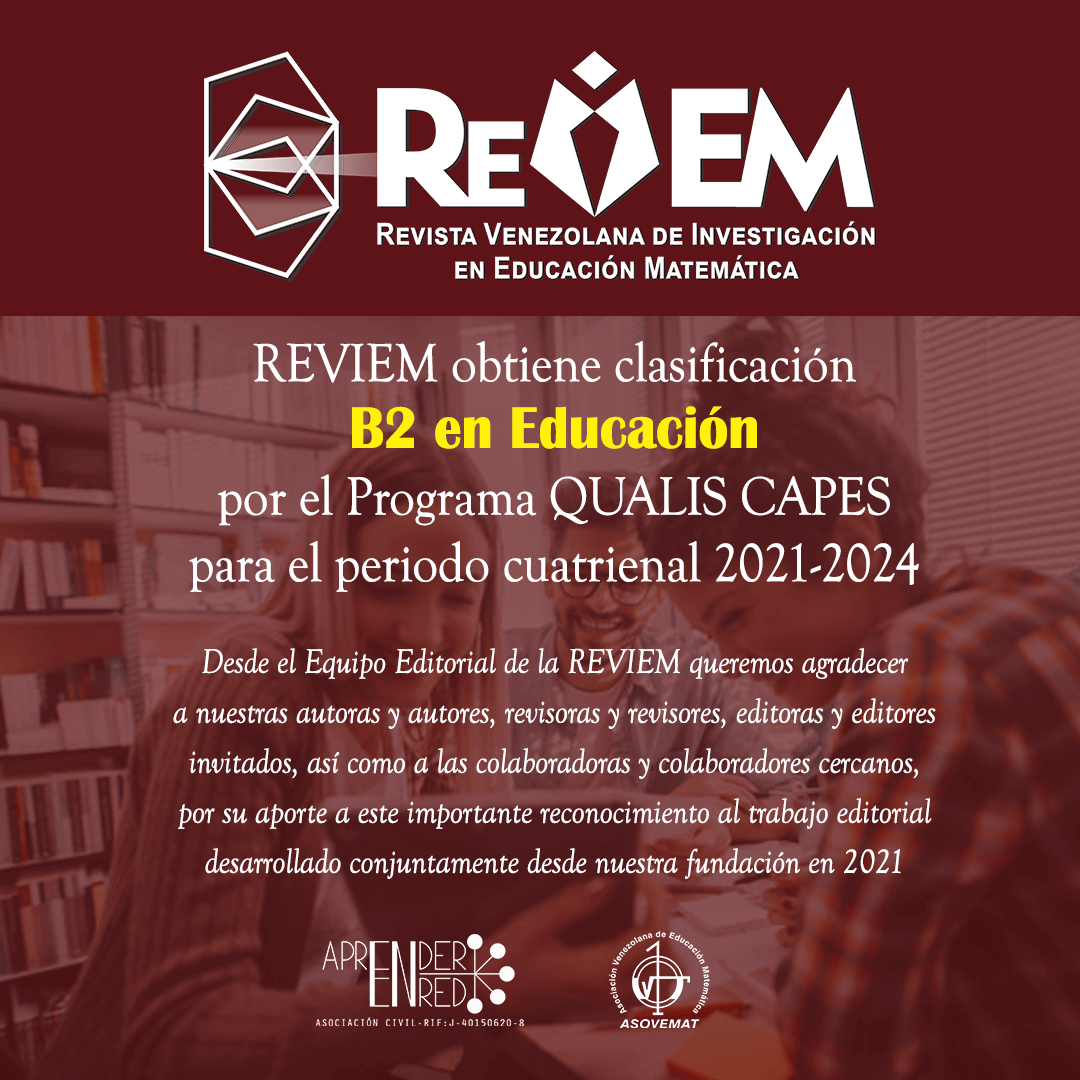 aprender_en_red's tweet photo. REVIEM ha sido clasificada en Qualis B2 (Educación) para el período 2021–2024, según CAPES (Brasil).
Un reconocimiento al trabajo editorial y a la comunidad académica que sostiene este proyecto desde 2021.
#REVIEM #EducaciónMatemática #Qualis #CAPES https://t.co/WLW0ZFohzv