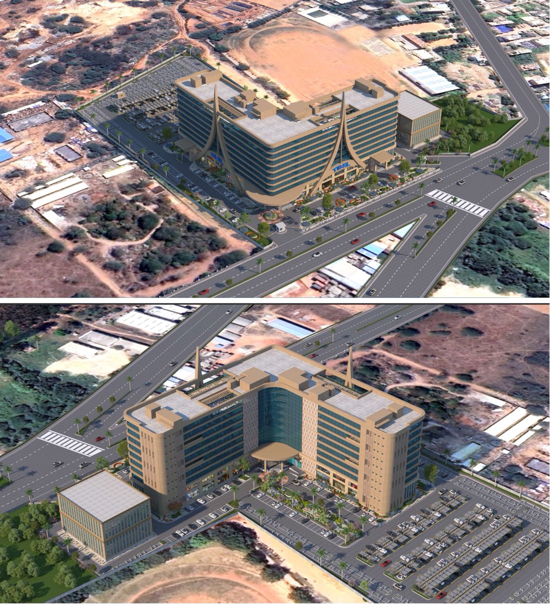 🚨🚨First Look at Hosur Tidel Park! A G+9 structure with a Total Build Up Area of 550,000 Sq.ft coming up next to Athivadi Stadium on Hosur-Thally Road. Massive for the city... #InvestInTN #Hosur