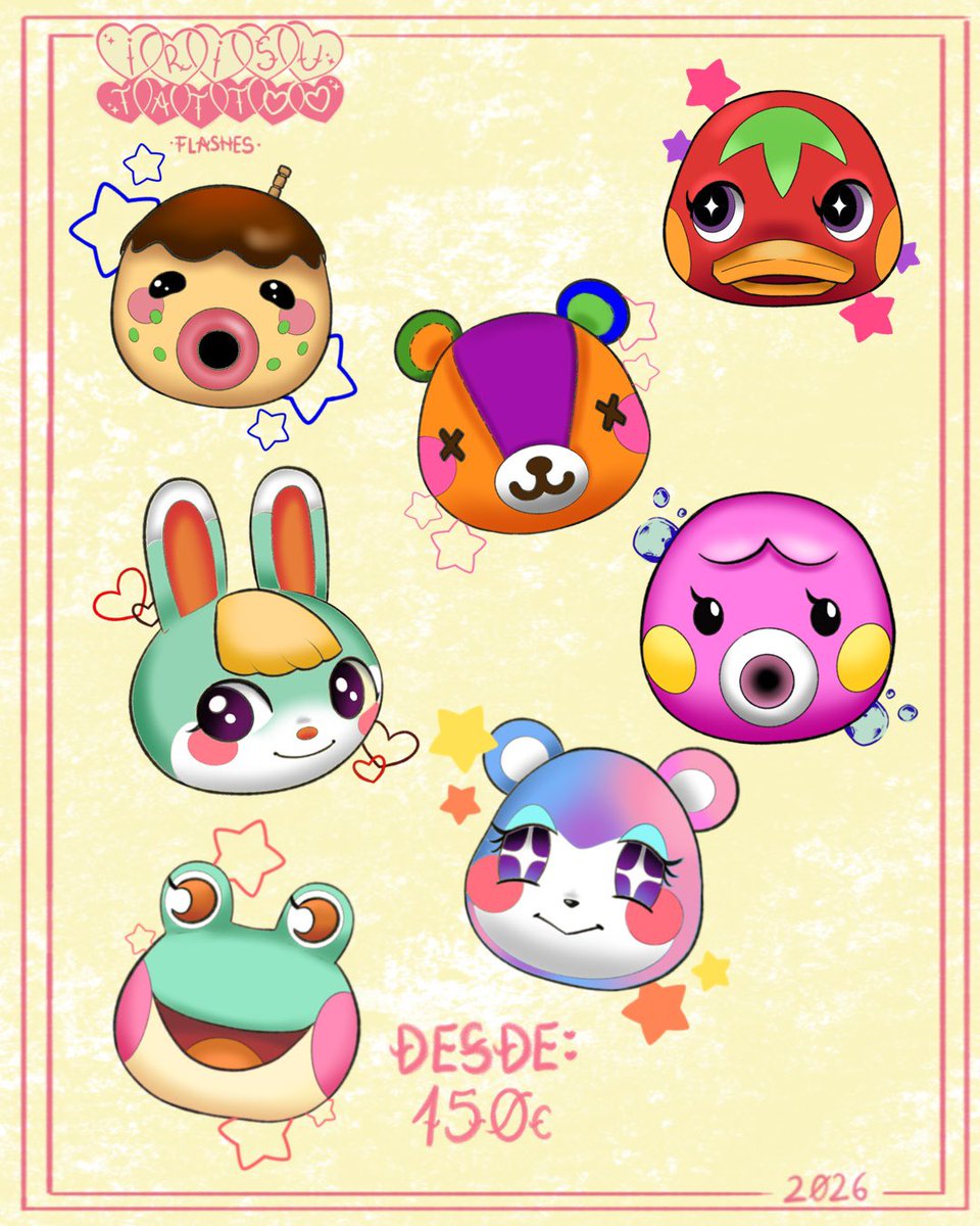 insidiuu's tweet photo. Disponibles para tatuar en Barcelona! #AnimalCrossing #AnimalCrossingNewHorizons #acnh #animalcrossingupdate #nintendo https://t.co/s3COVlaOC6