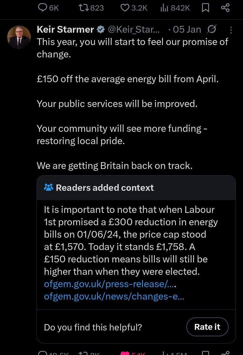 DystopiaDecoded's tweet image. Queer Starmer hasn't posted in 6 days. Can't blame him.. every post got ratioed and note'd into oblivion. 📝☠️

B3llend is the most hated PM in British history.  #Starmer #CommunityNotes