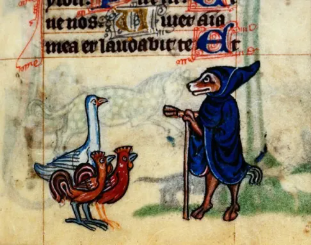 #WyrdWednesday 🦊
Meet Reynard the Fox, the legendary talking fox of European folk tales—master of cunning escapes! 

In one classic yarn, he outsmarts pursuing hunters by disguising himself as a priest and slipping into a church, using quick wit &amp; sly deception to vanish right