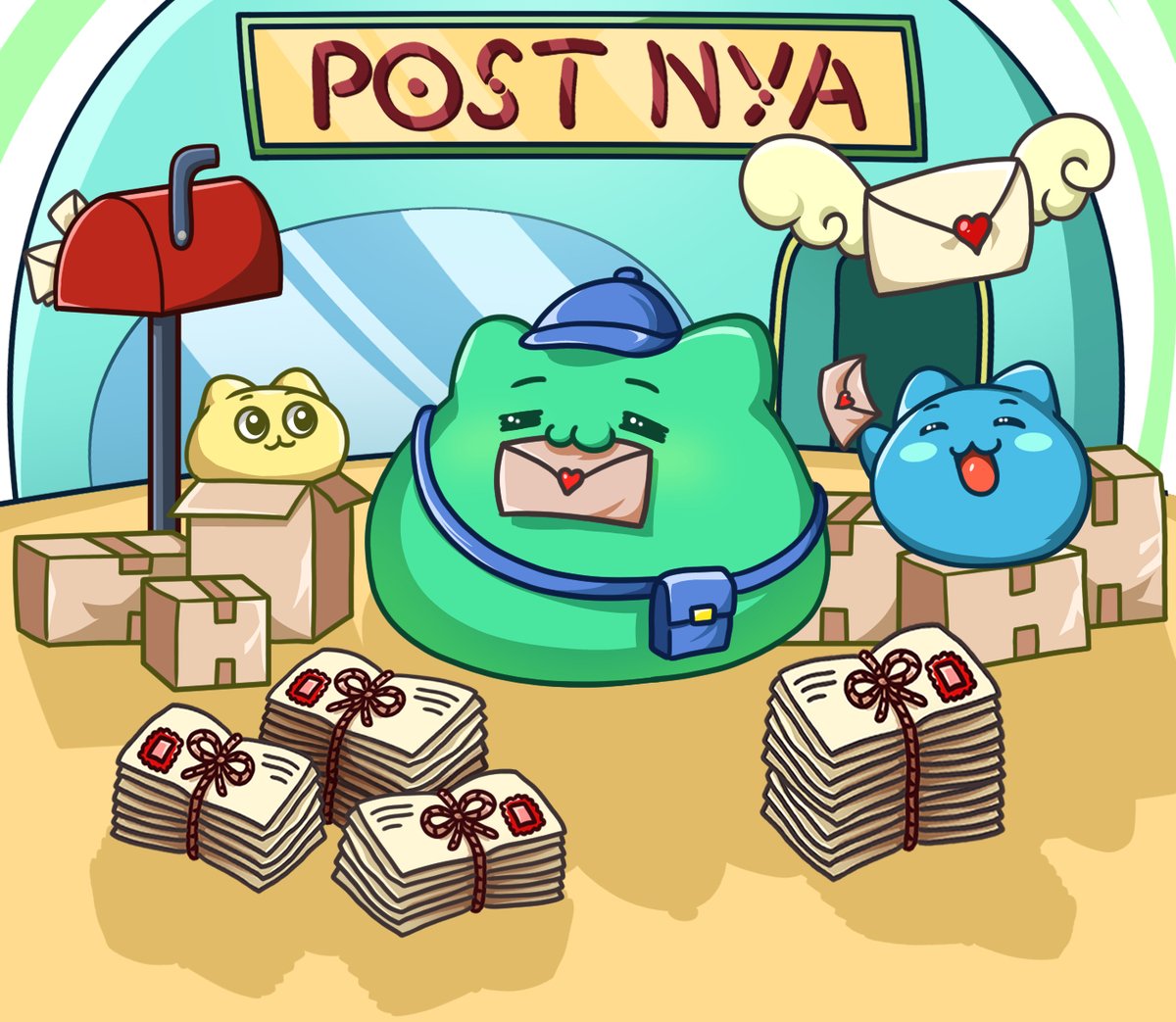 NyaOnEarth's tweet image. Your happiness has been shipped 📬🩷