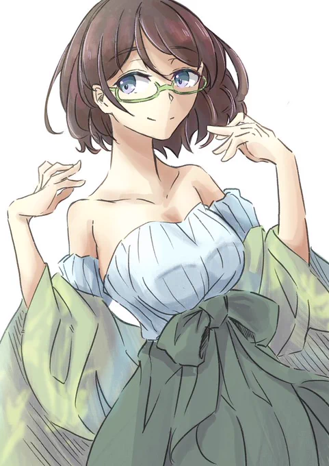 #眼鏡っ娘を見るとストレスが減るらしい