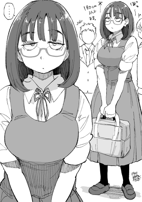 #眼鏡っ娘を見るとストレスが減るらしい 