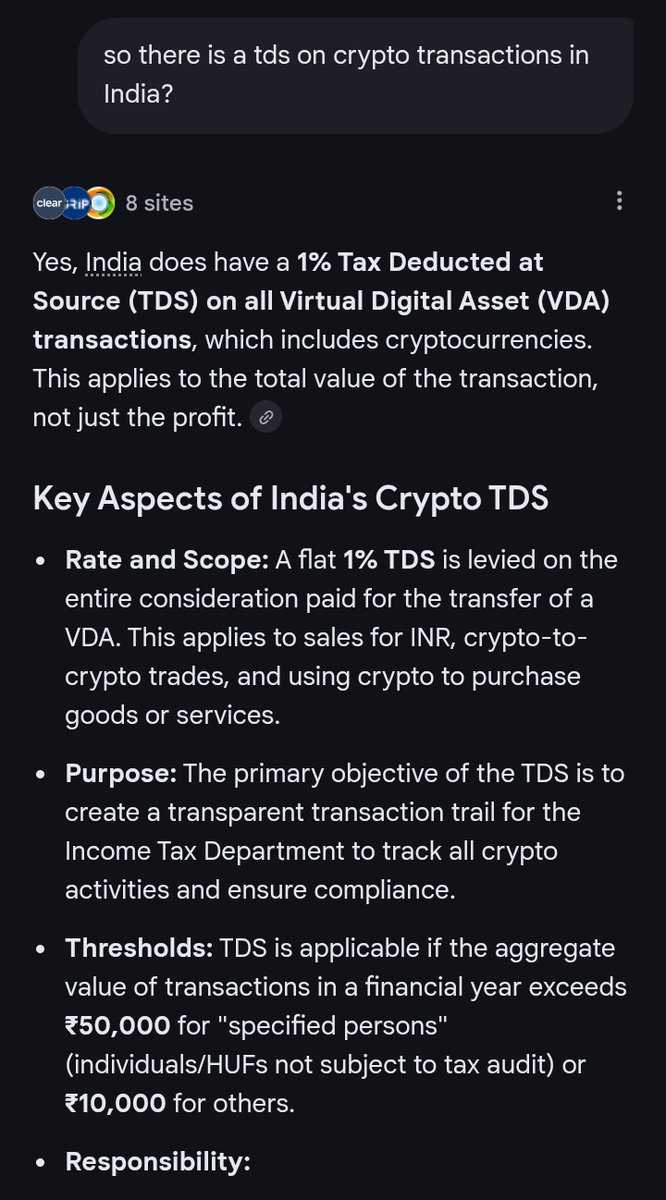 🚨Crypto: India slayed the goose that lays the golden eggs by applying a 1%  TDS on crypto transactions. Things went so bad that trade volume on major  Indian exchanges fell by 97%
