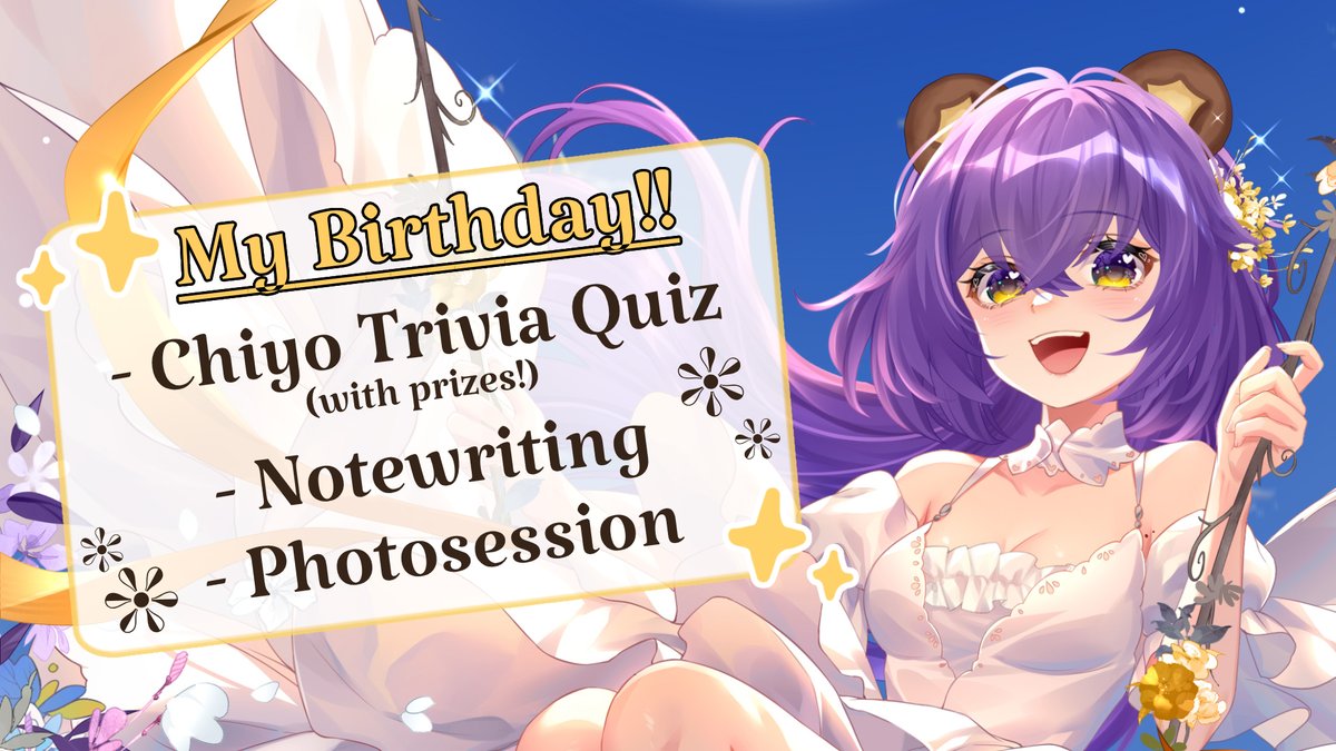 14th January at 1⃣1⃣pm CET 🎉
Be the first ones to celebrate Chiyo Day at midnight!!