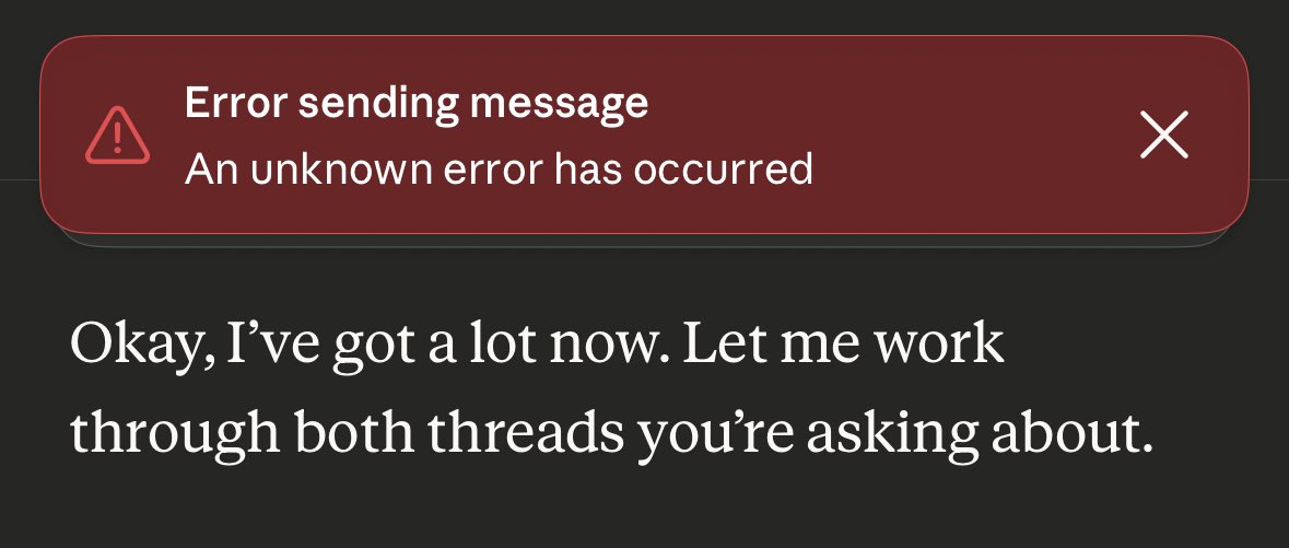 Error banner screenshot