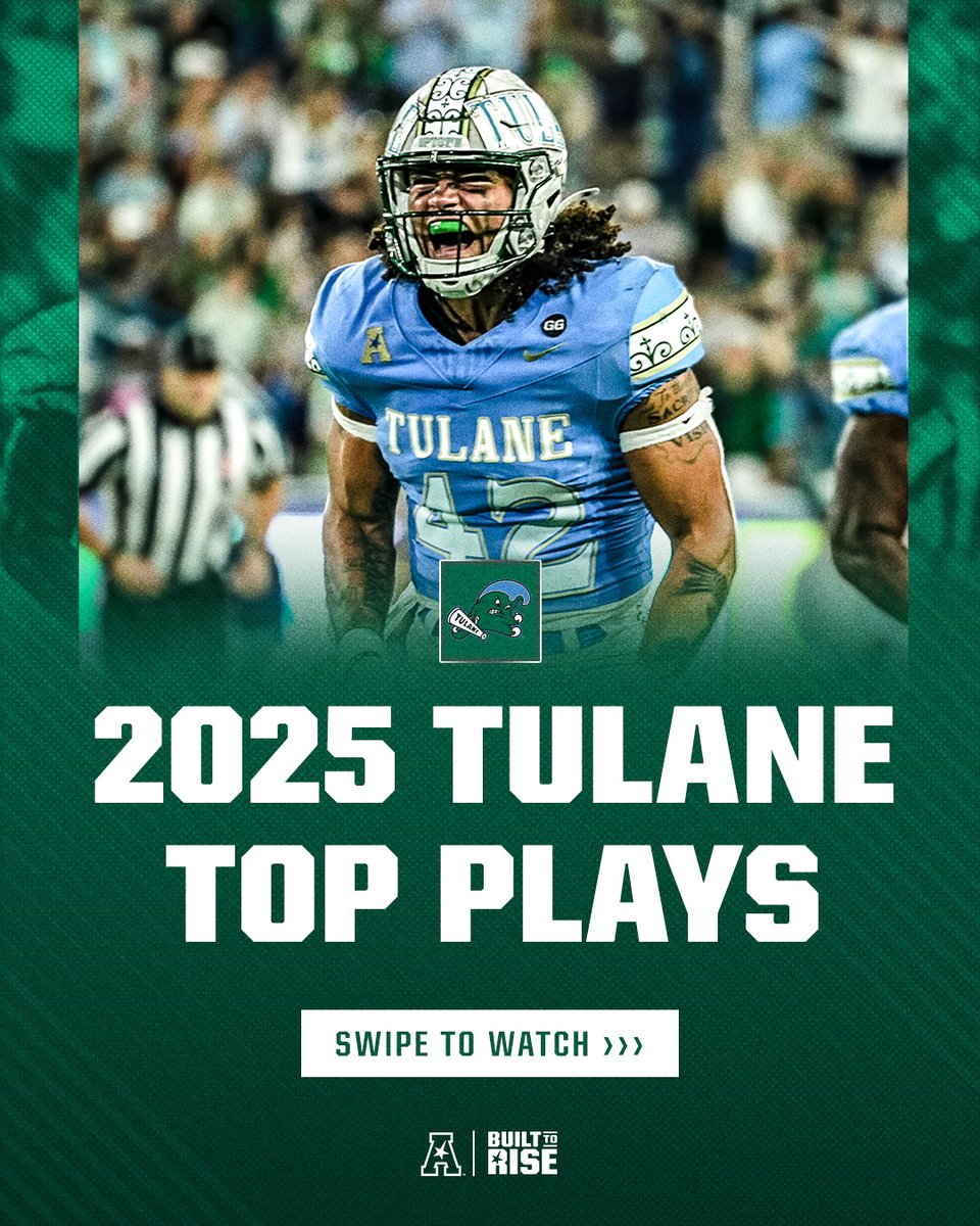 American_Conf's tweet image. The Green Wave rolled all the way to the American Championship with these highlights🌊🏈

#BuiltToRise x @GreenWaveFB