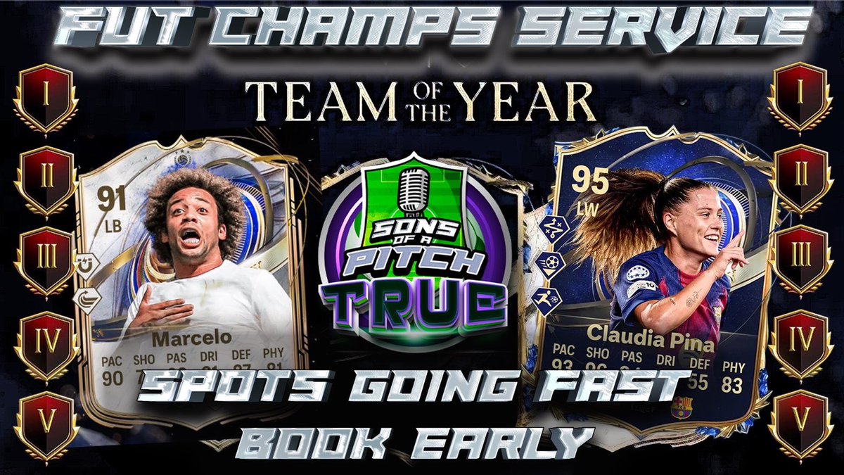🚨 FUT CHAMPIONS SERVICE 🚨

TEAM OF THE YEAR IS HERE! 💙
THE REWARDS ARE ABSOLUTELY CRAZY 🫣

COME GET YOUR RANK 1 REWARDS 😅

STILL TAKING LIMITED ORDERS, SPOTS ARE GOING FAST 💨 

Xbox and PlayStation accounts ✅

DM me to play your Weekend League in EAFC 26 👨‍🍳