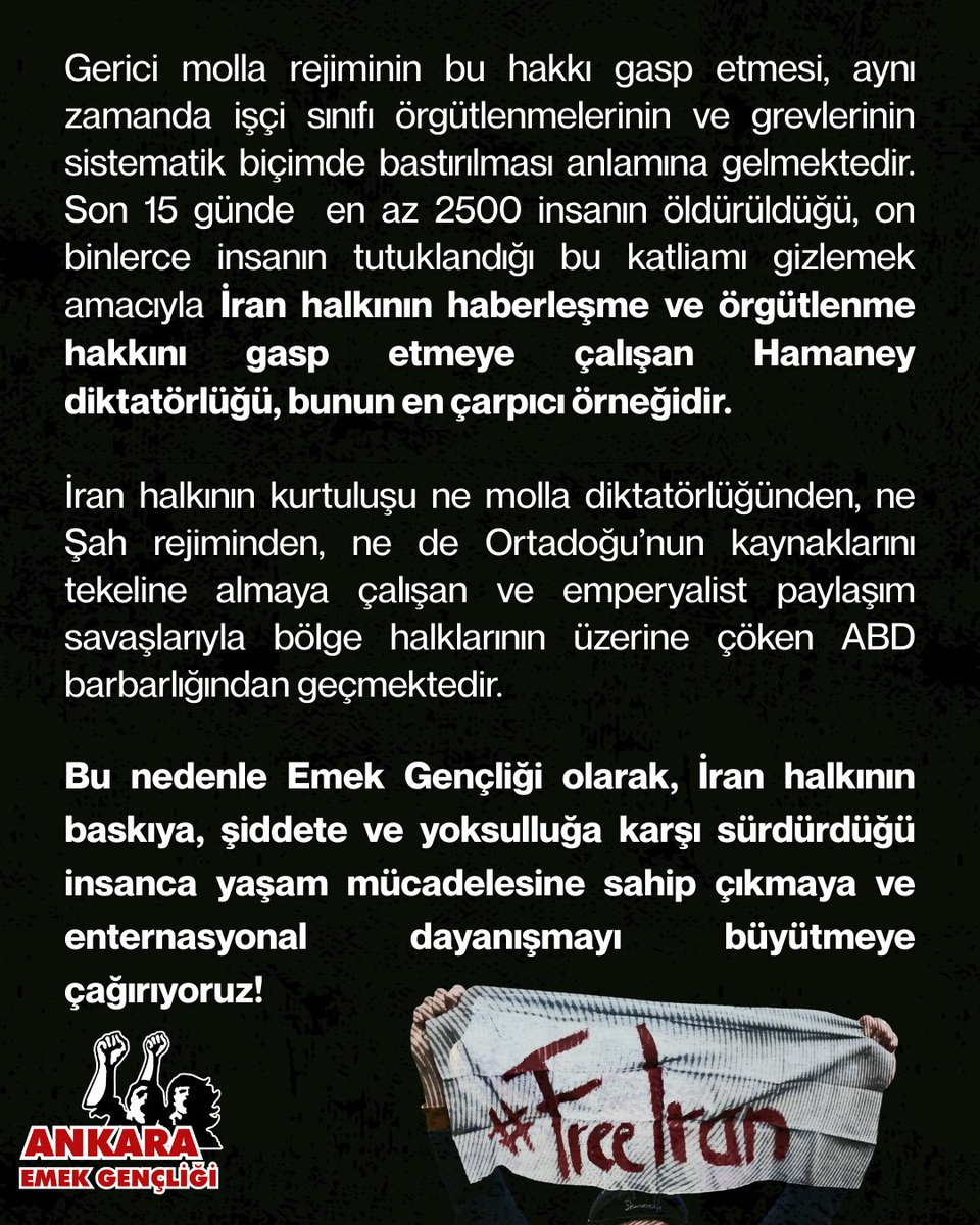 İran halkının mücadelesinin yanındayız! Enternasyonel dayanışmamızı büyütelim!