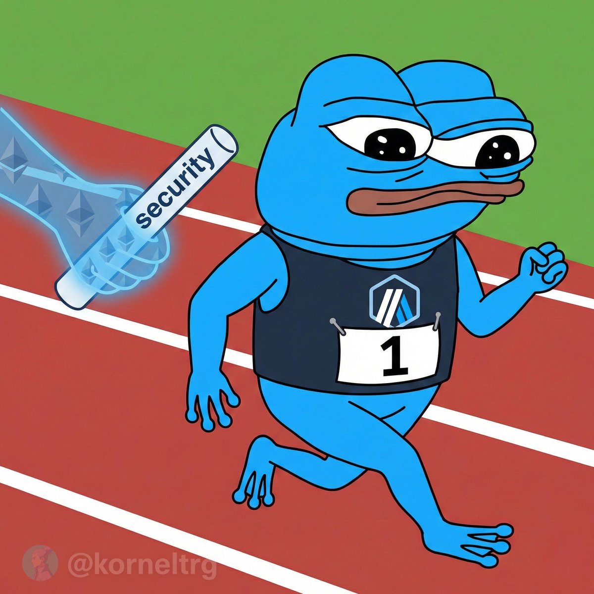 taking the security baton and running fast on arbitrum #Arbitrum #Web3 # Crypto #meme