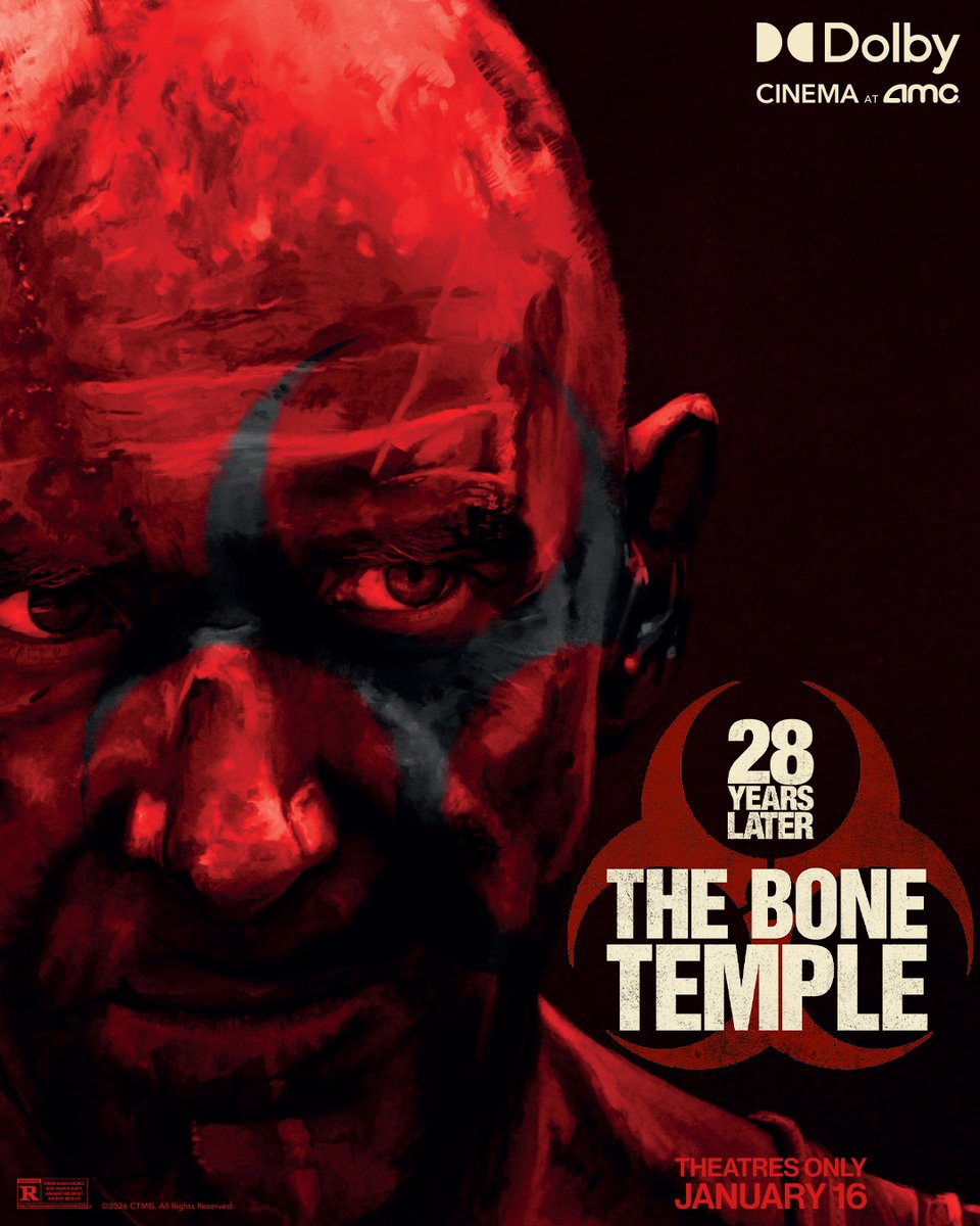 The nightmare didn’t end. It adapted.
Get tickets and see 28 YEARS LATER: THE BONE TEMPLE in #DolbyCinema at AMC Theatres 1/16! bit.ly/3Nbjfbn