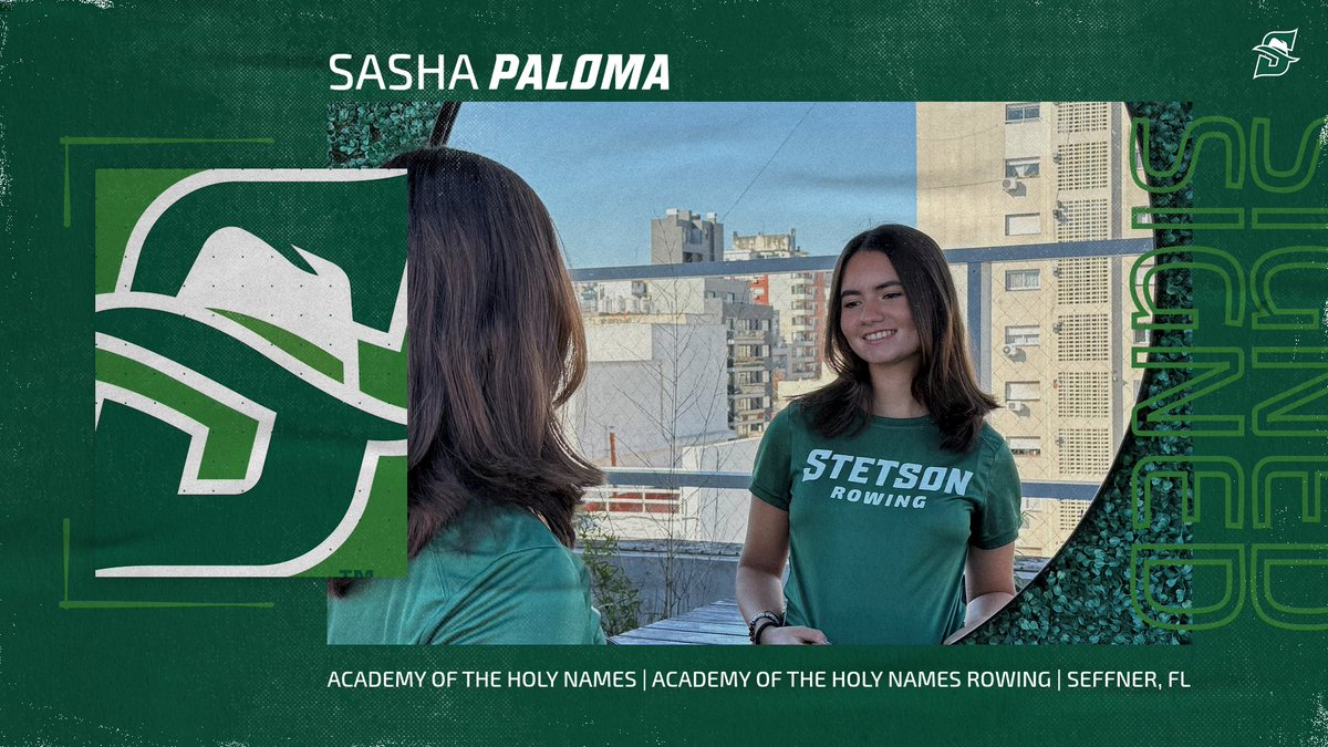 Today we welcome Sasha Paloma from Seffner, FL. Sasha attends Academy of the Holy Names and is ready to row with Stetson. Welcome to the team!