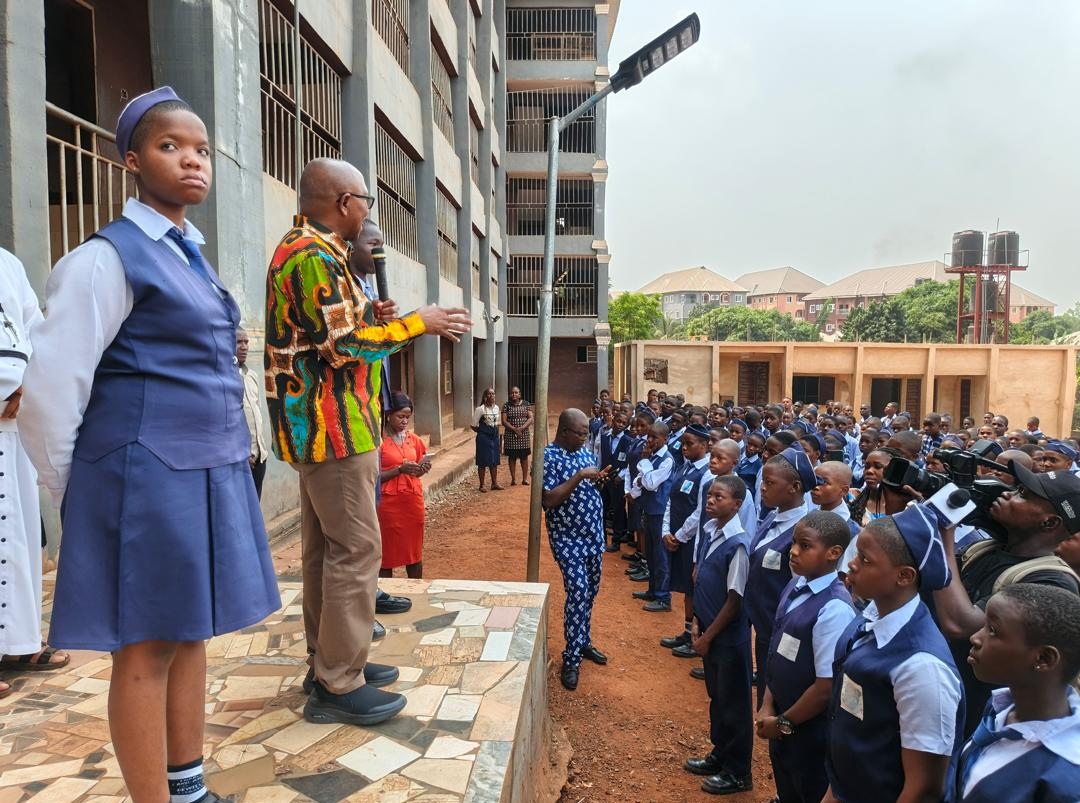 The man with passion for education. Peter Obi is his name. Go and verify.  Peter Obi is coming.
