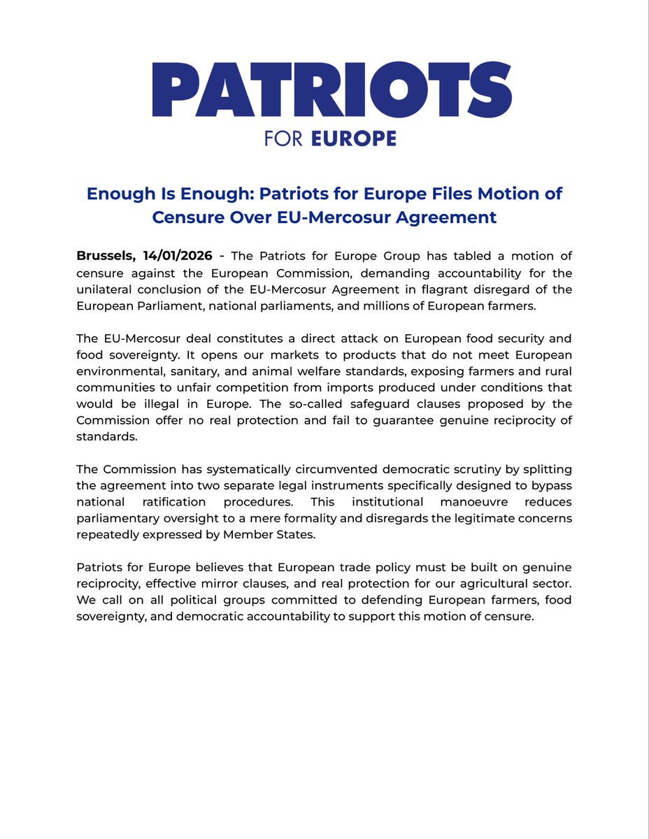 Patriots for Europe tweet media