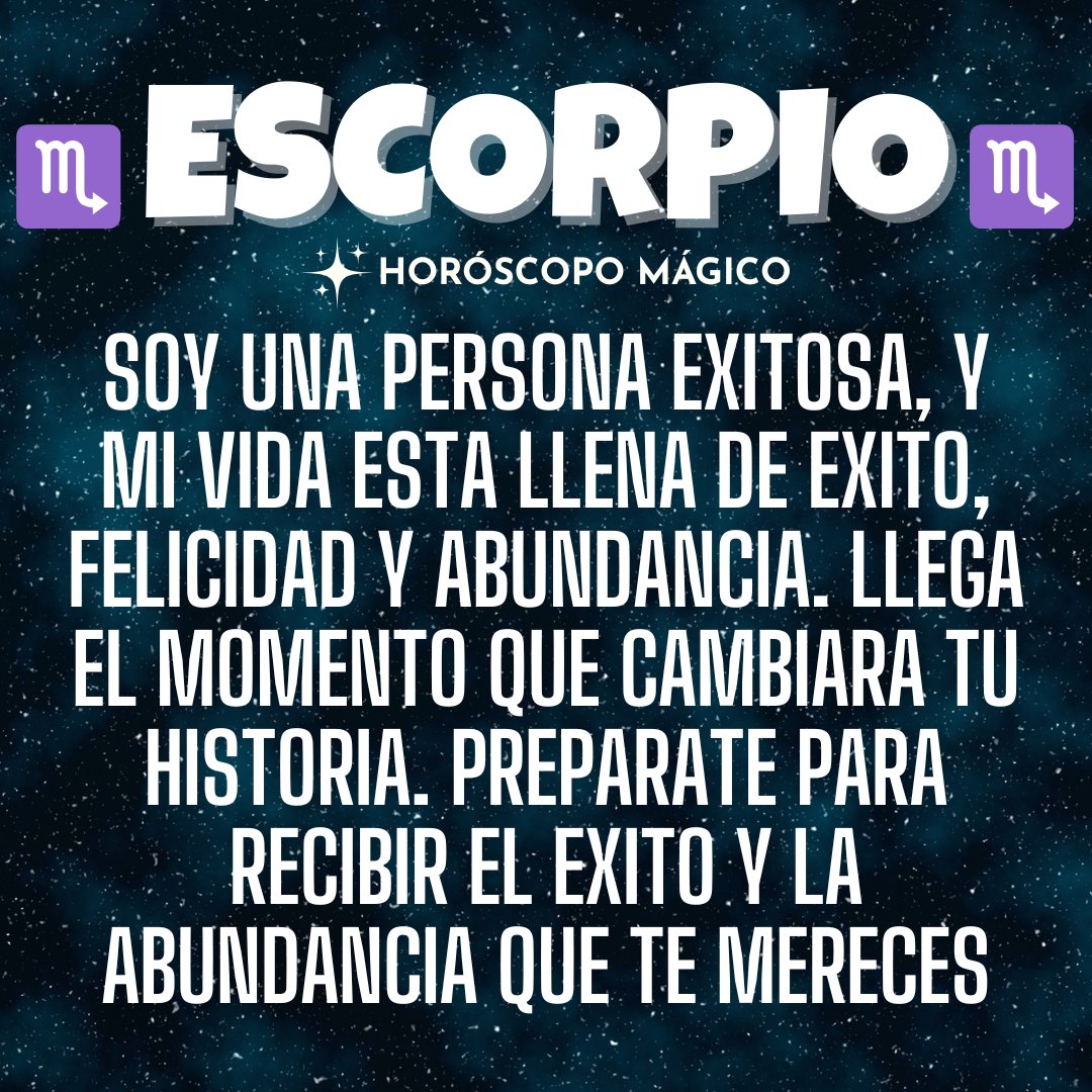Escorpio Horóscopo Mágico 🔮 tweet media