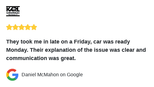 LeoK3's tweet photo. We just received a great review on Google. Thank you Daniel McMahon! https://t.co/4U8Kxru0fN