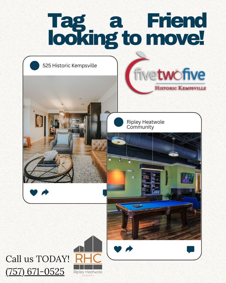 525vb's tweet image. Refer Your Inner CircleLife is better with friends. Did you know 525 Historic Kempsville has a resident referral program? If you know someone looking for a luxury upgrade, send them our way. There’s nothing like turning your best friend into your next-door neighbor!